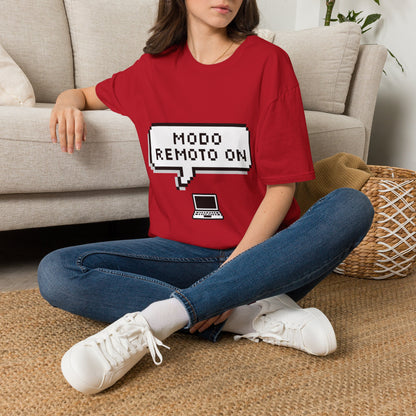 Speech bubble: remote mode ON🗨️