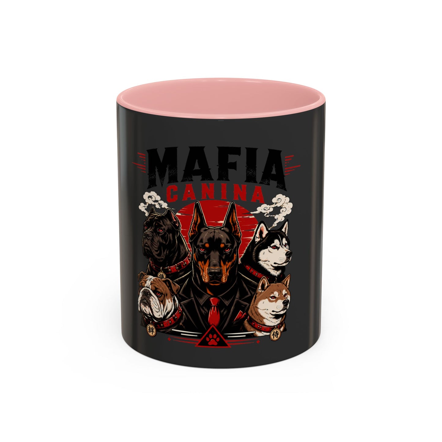 Mafia Canina Dogs Illustration Mug | Accent Coffee Mug 11oz 15oz