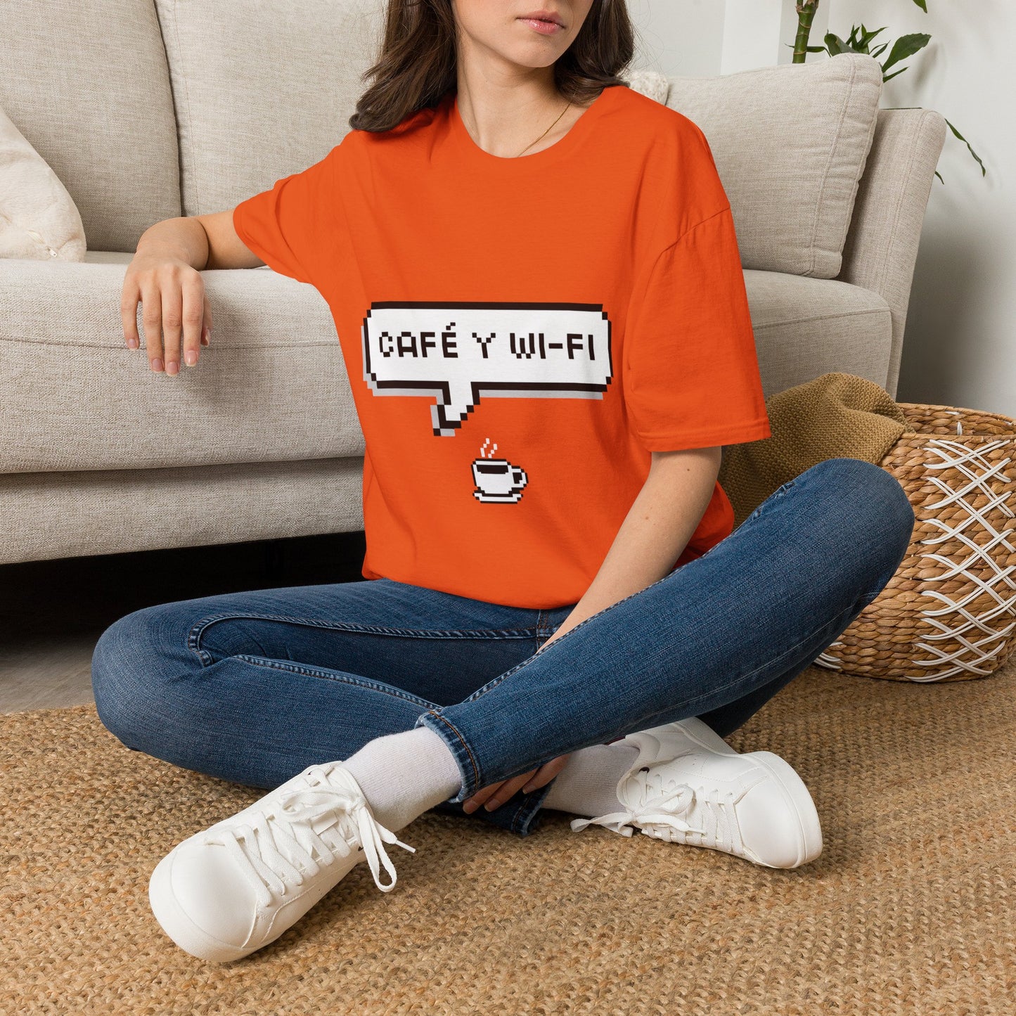 Speech bubble: cafe y wifi 🗨️