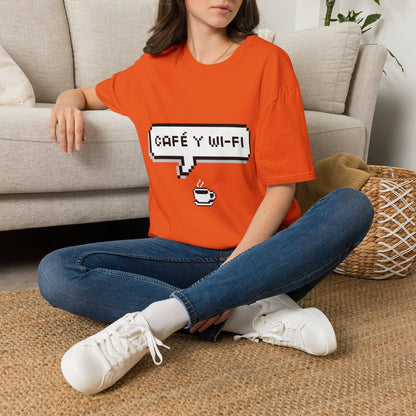 Speech bubble: cafe y wifi 🗨️