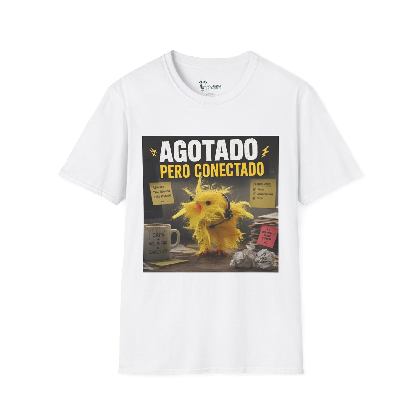 Camiseta Manga corta: Agotado pero conectado