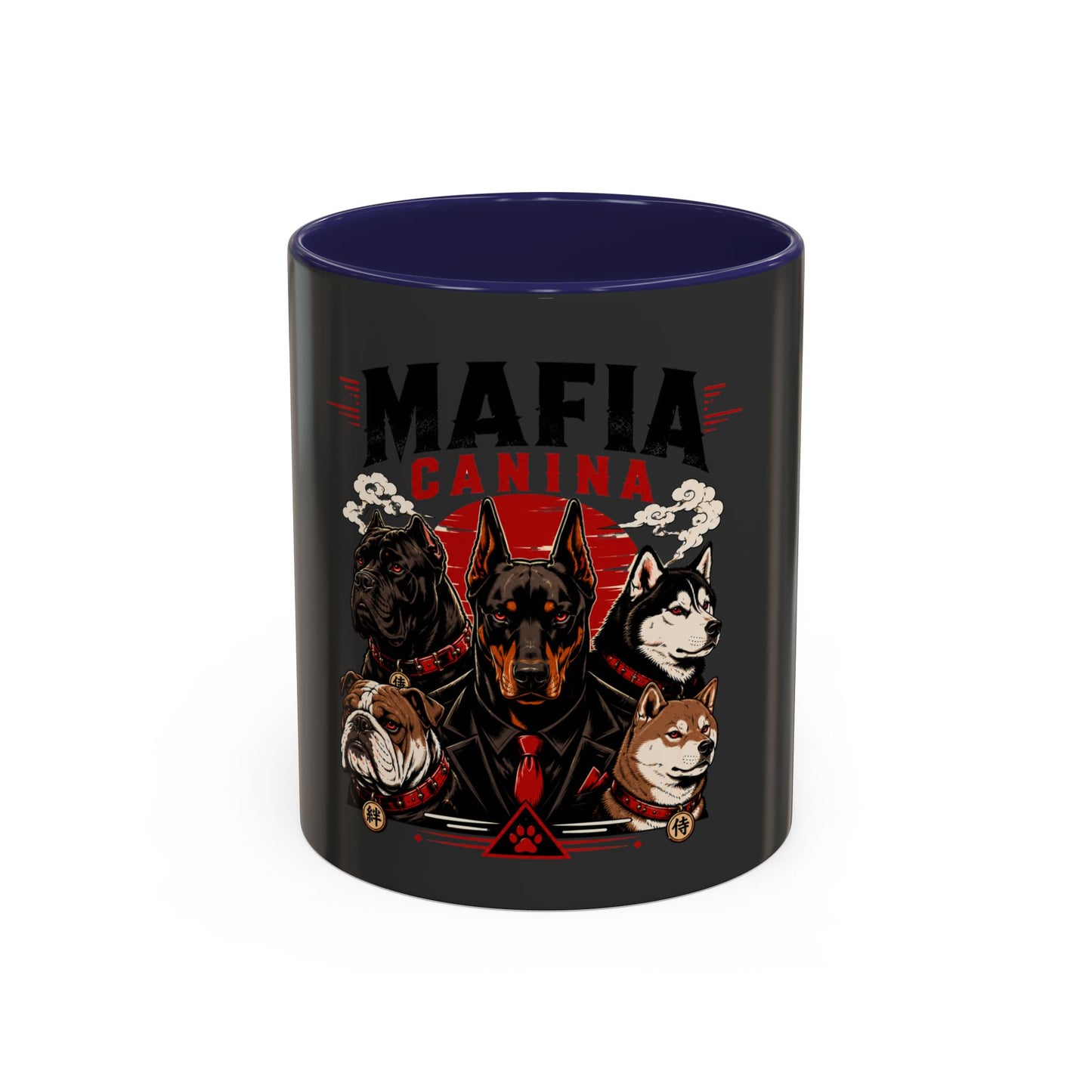 Mafia Canina Dogs Illustration Mug | Accent Coffee Mug 11oz 15oz