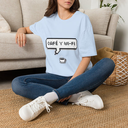 Speech bubble: cafe y wifi 🗨️