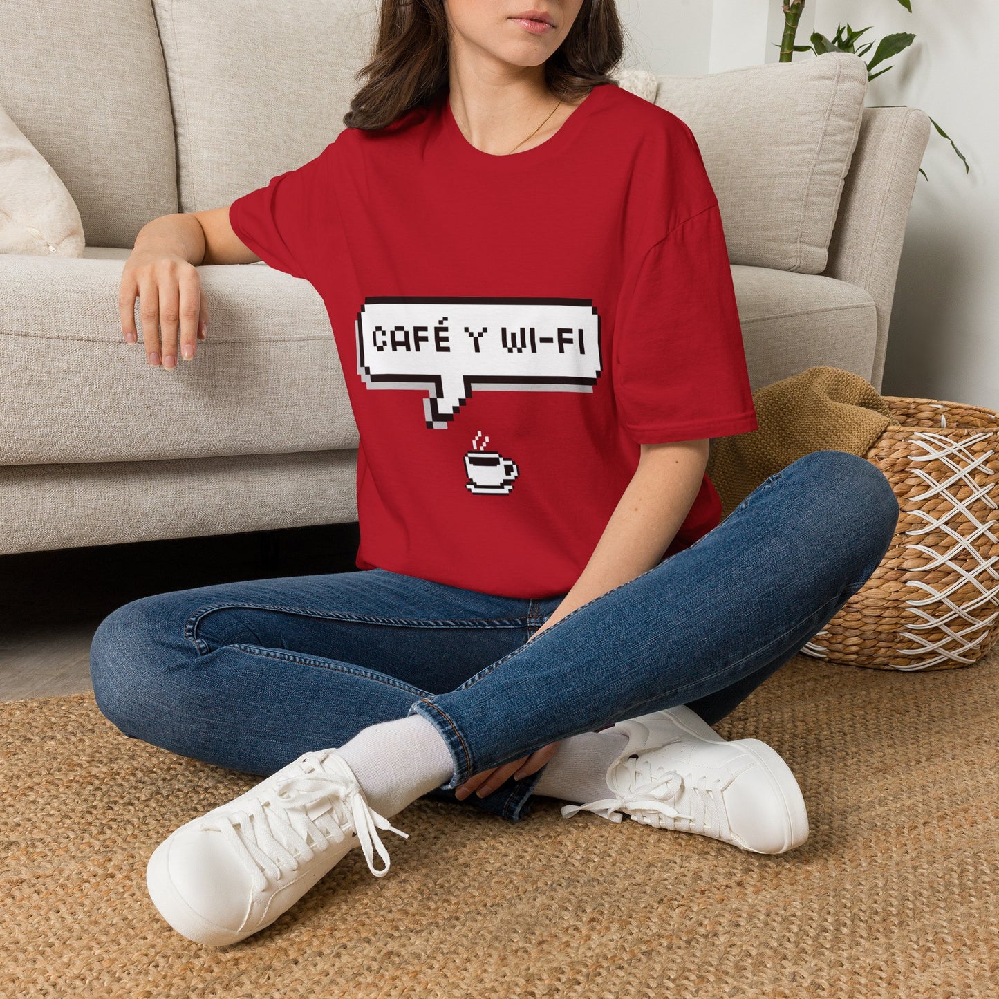 Speech bubble: cafe y wifi 🗨️