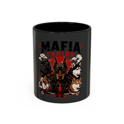 Mafia Canina Dogs Illustration Mug | Accent Coffee Mug 11oz 15oz
