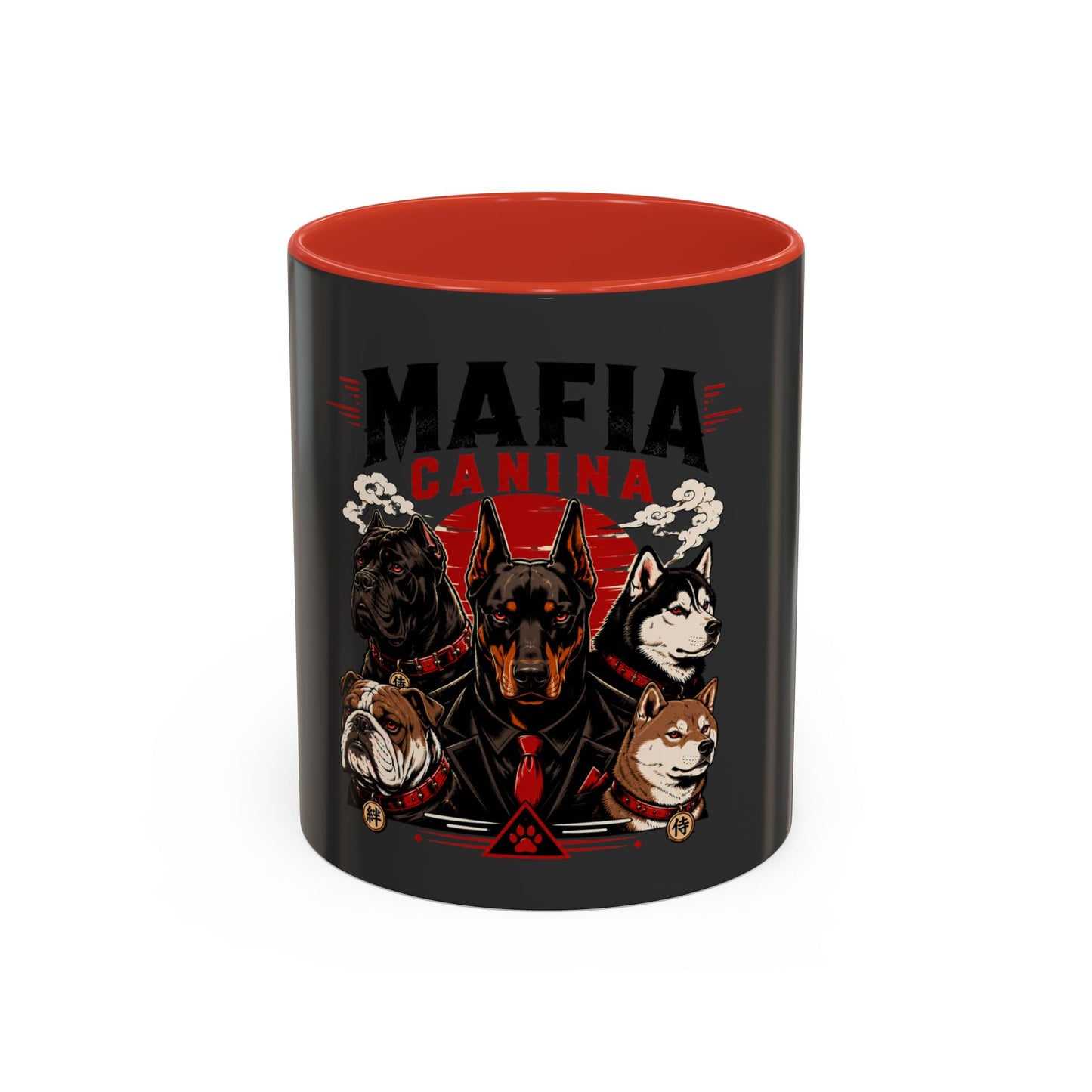 Mafia Canina Dogs Illustration Mug | Accent Coffee Mug 11oz 15oz