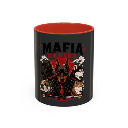 Mafia Canina Dogs Illustration Mug | Accent Coffee Mug 11oz 15oz