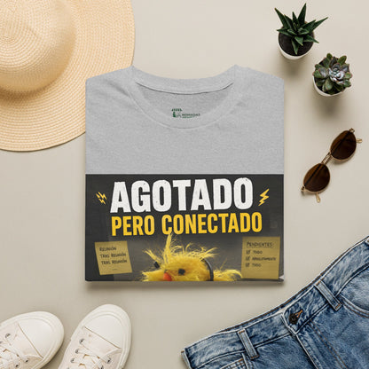 Camiseta Manga corta: Agotado pero conectado