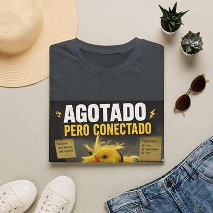 Camiseta Manga corta: Agotado pero conectado