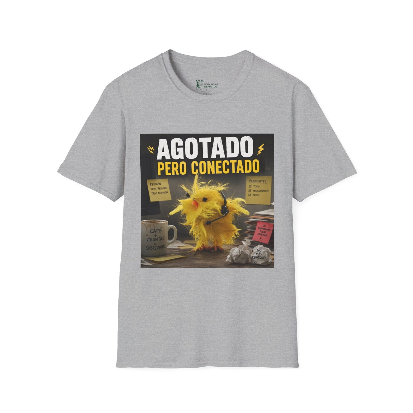 Camiseta Manga corta: Agotado pero conectado