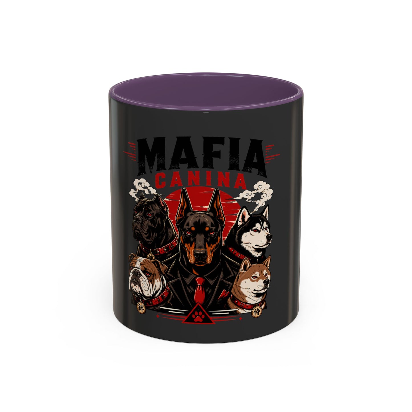 Mafia Canina Dogs Illustration Mug | Accent Coffee Mug 11oz 15oz