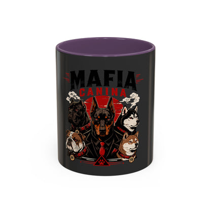 Mafia Canina Dogs Illustration Mug | Accent Coffee Mug 11oz 15oz