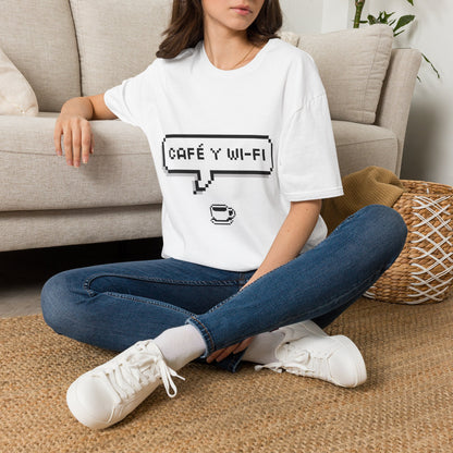 Speech bubble: cafe y wifi 🗨️