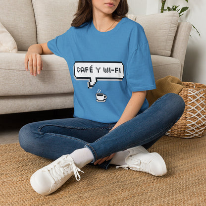 Speech bubble: cafe y wifi 🗨️