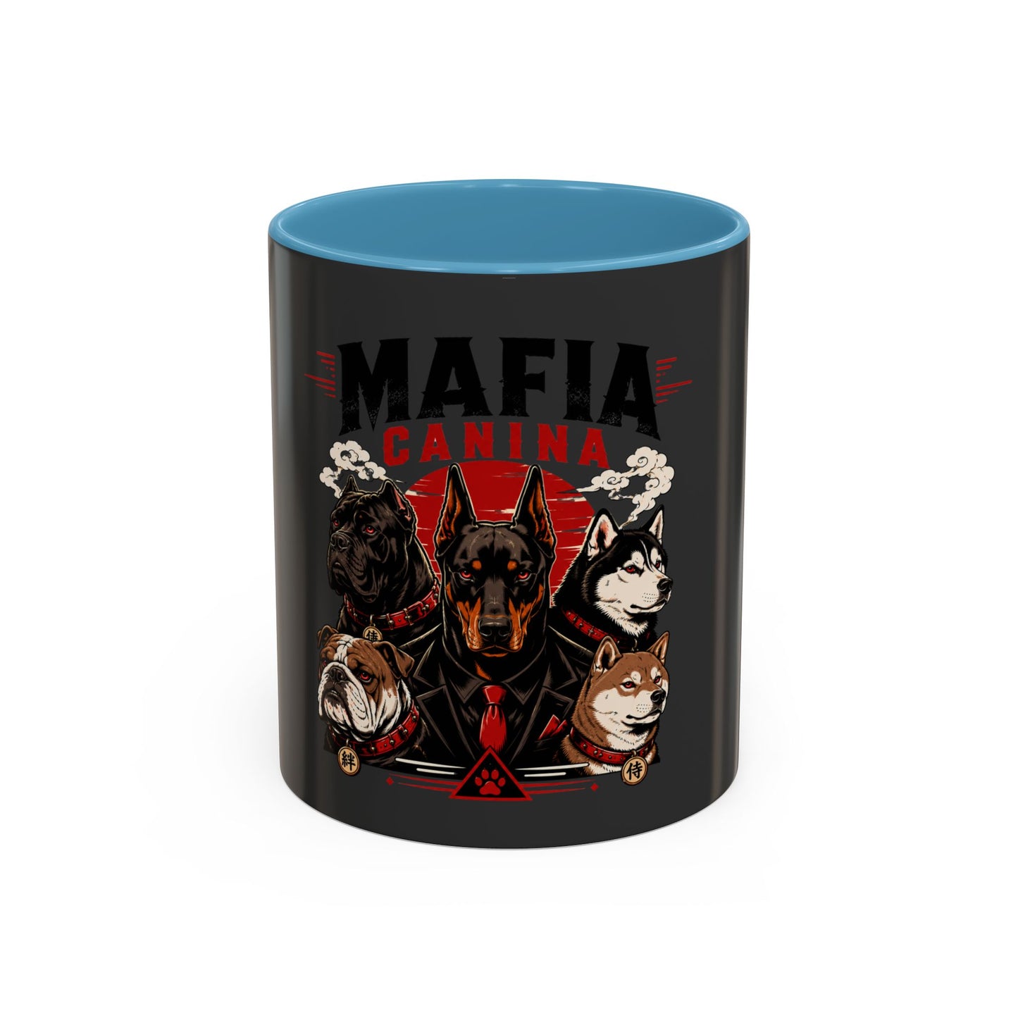 Mafia Canina Dogs Illustration Mug | Accent Coffee Mug 11oz 15oz