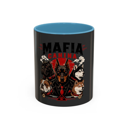 Mafia Canina Dogs Illustration Mug | Accent Coffee Mug 11oz 15oz
