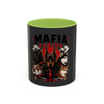 Mafia Canina Dogs Illustration Mug | Accent Coffee Mug 11oz 15oz