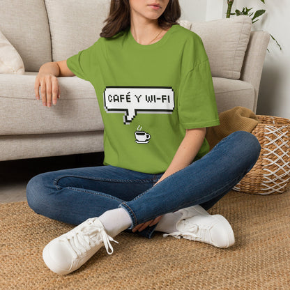 Speech bubble: cafe y wifi 🗨️