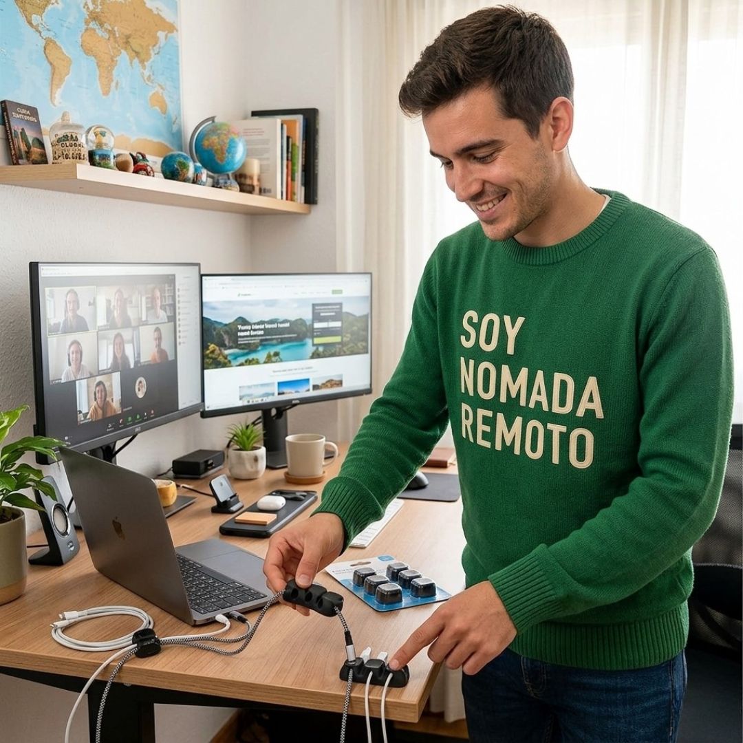 NomadGrip™: El Ancla Magnética para tu Escritorio 6x1